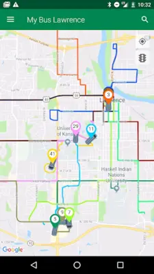 My Bus Lawrence android App screenshot 2
